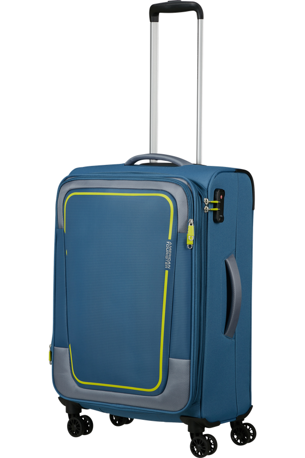 American Tourister Pulsonic Spinner Expandable 68 cm  Coronet Blue