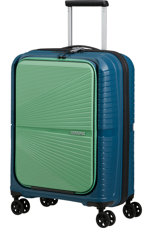 American Tourister Airconic Spinner Frontloader 15.6' 55cm  Teal Blue/Green