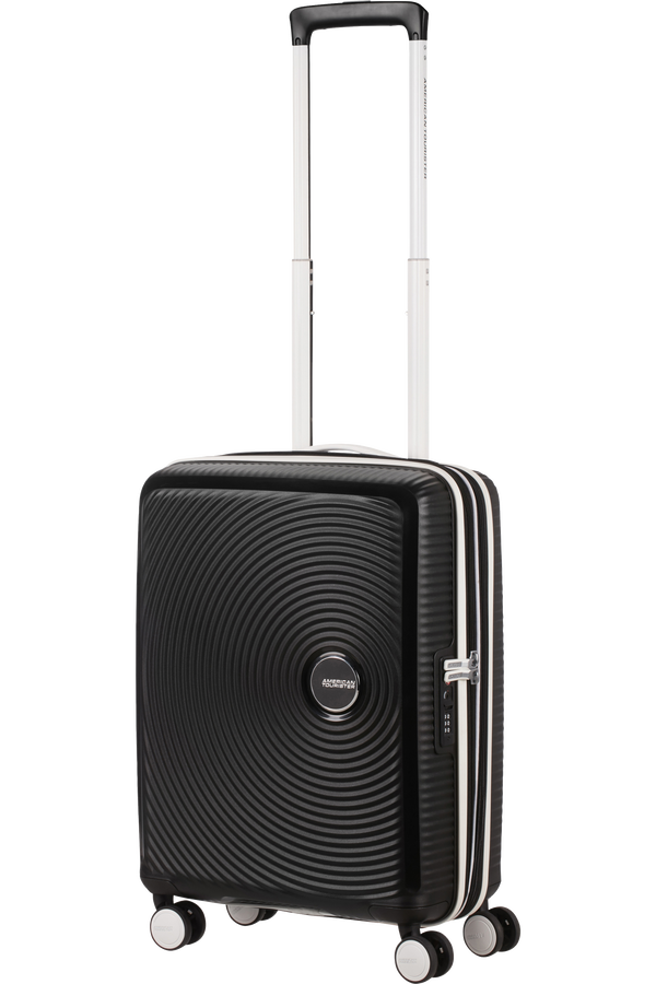 American Tourister Soundbox Spinner TSA Expandable 55cm  Black/White