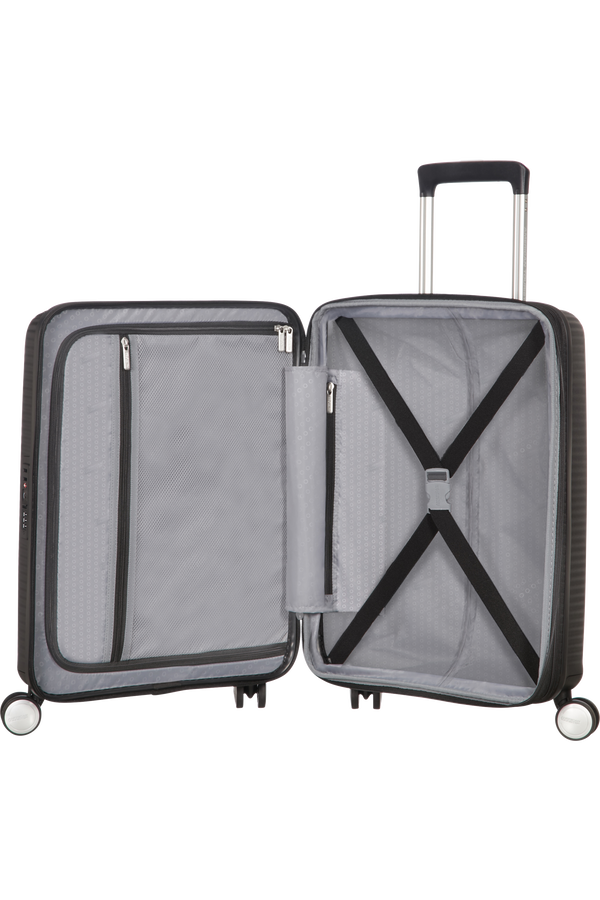 American Tourister Soundbox Spinner erweiterbar 55cm Bass Black American Tourister Soundbox Spinner erweiterbar 55cm Bass Black