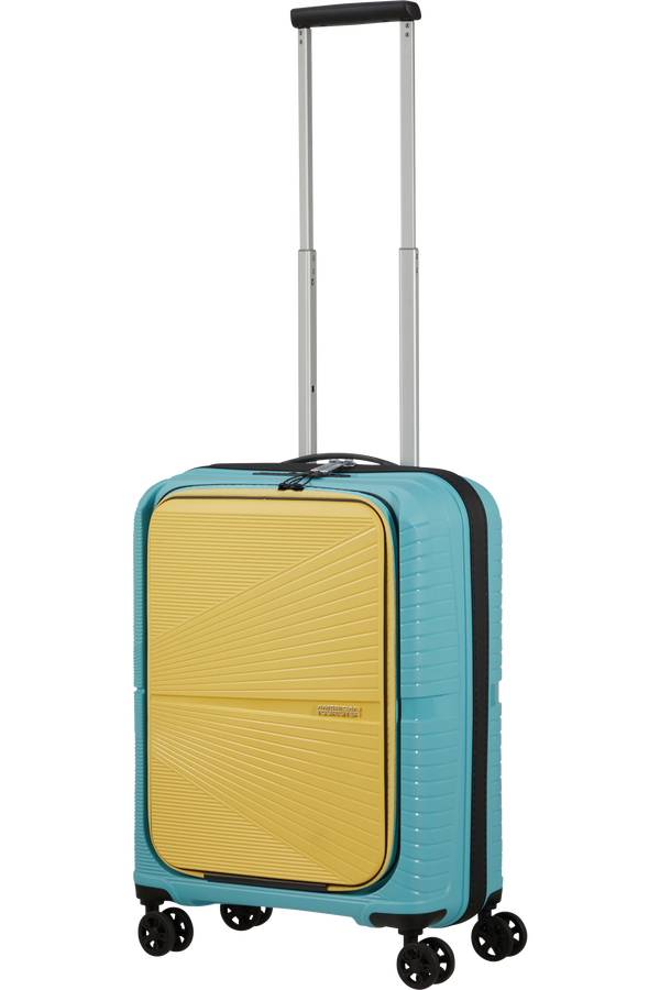 American Tourister Airconic Spinner Frontloader 15.6' 55cm  Surf Blue/Yellow