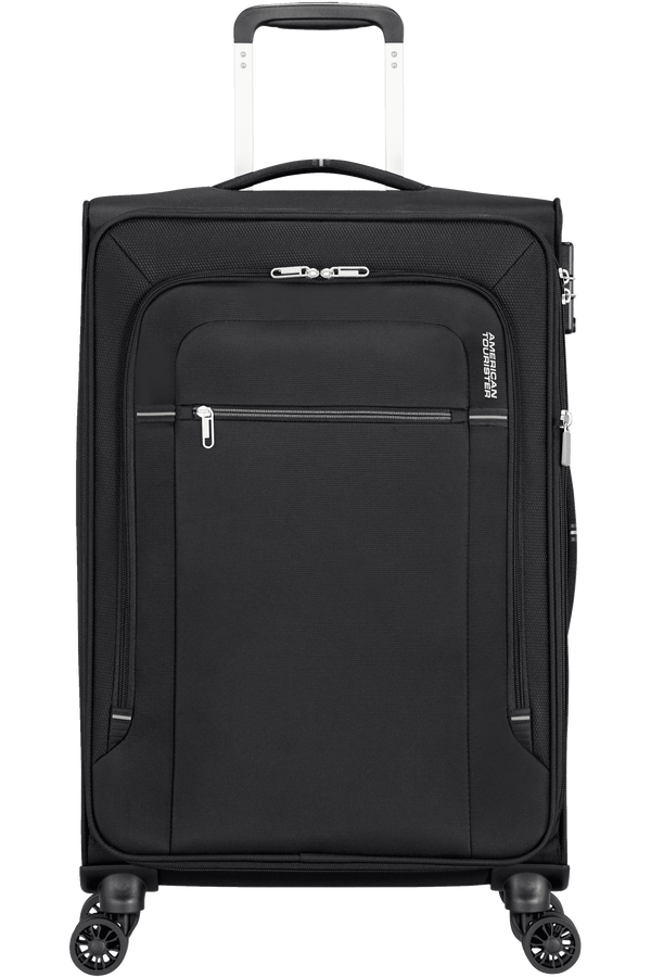 American Tourister Crosstrack Spinner Expandable 67cm  Black/Grey