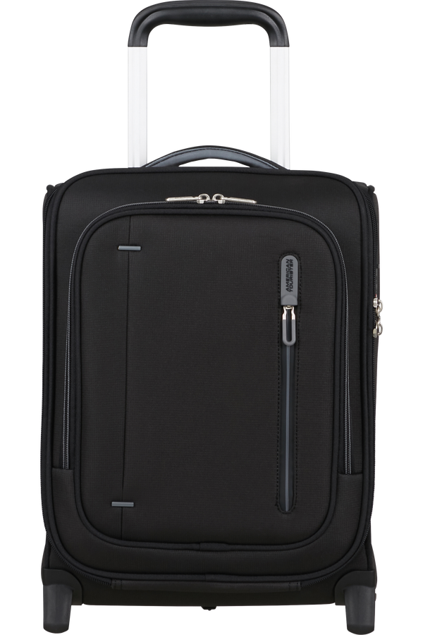 Cloudrider S/M Trolley mit 2 Rollen | American Tourister Cloudrider Upright Underseater Tsa  Jet Black