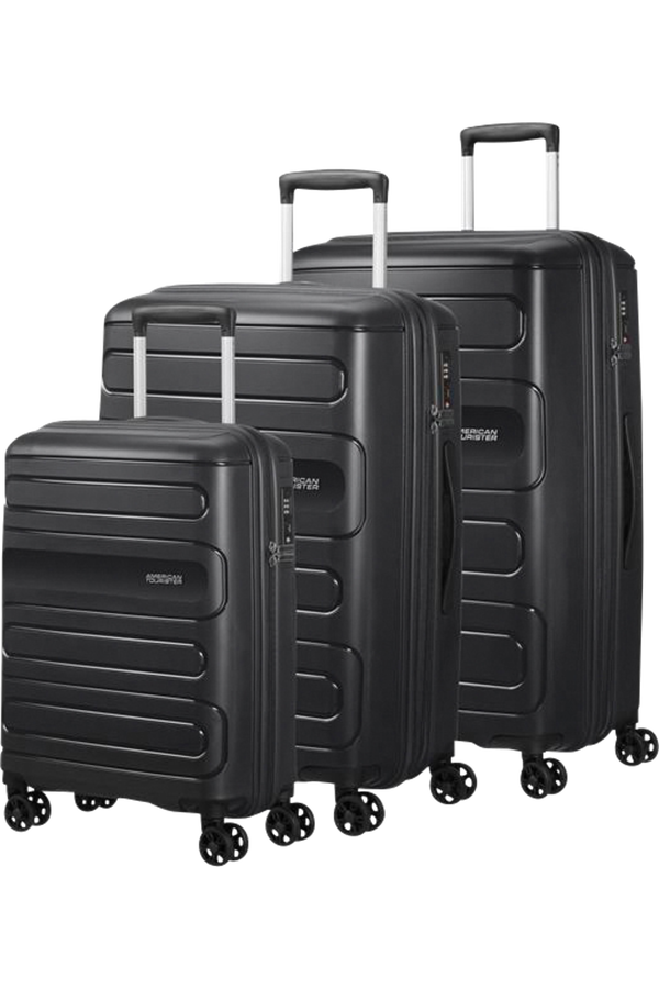 American Tourister Sunside 3 Pc Set C  Schwarz