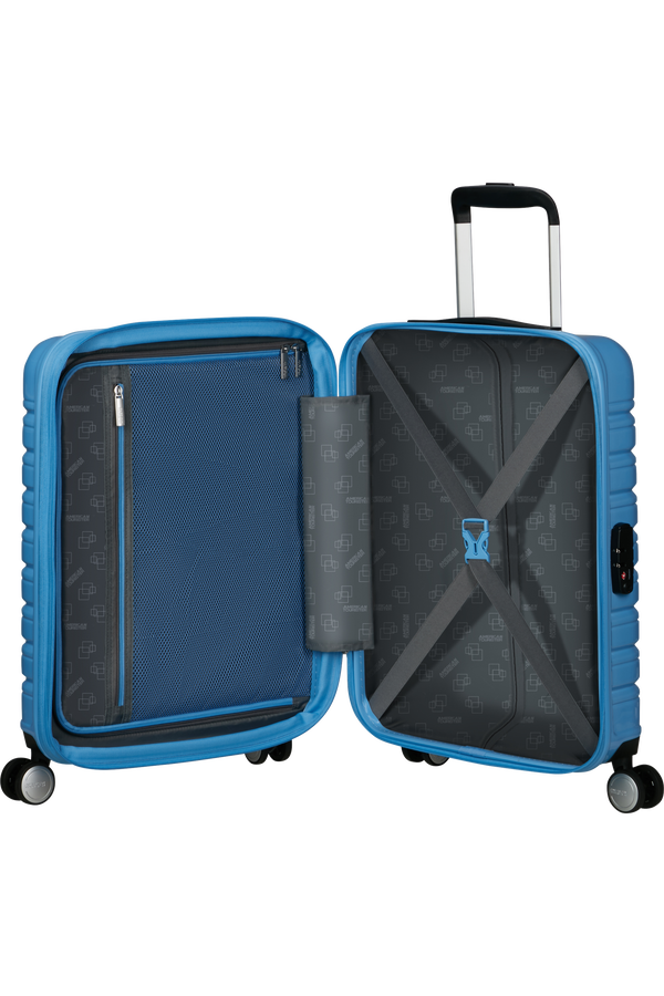 American Tourister Flashline Pop Spinner Exp TSA 55cm  Cloudy Blue