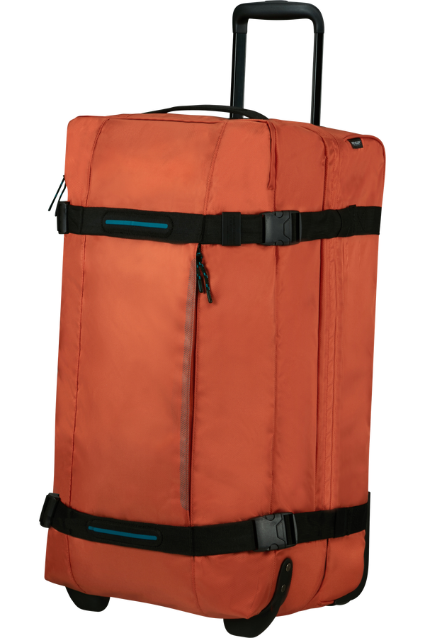 American Tourister Urban Track Duffle with Wheels M  Radiant Orange American Tourister Urban Track Duffle with Wheels M  Radiant Orange