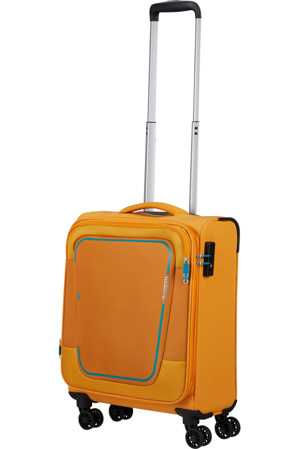 American Tourister Pulsonic Spinner Expandable 55cm  Sunset Yellow