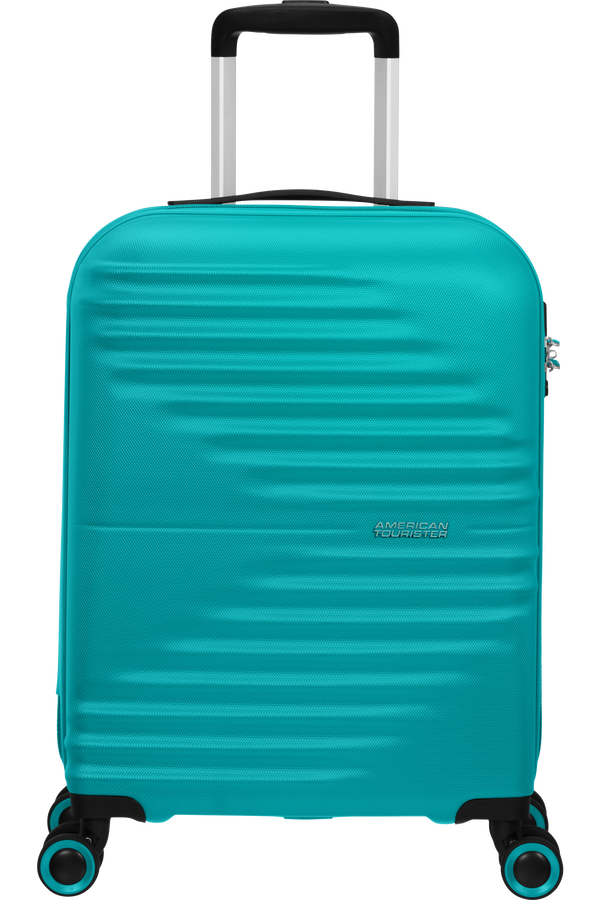 American Tourister Wavetwister Spinner TSA 55cm  Aqua Turquoise