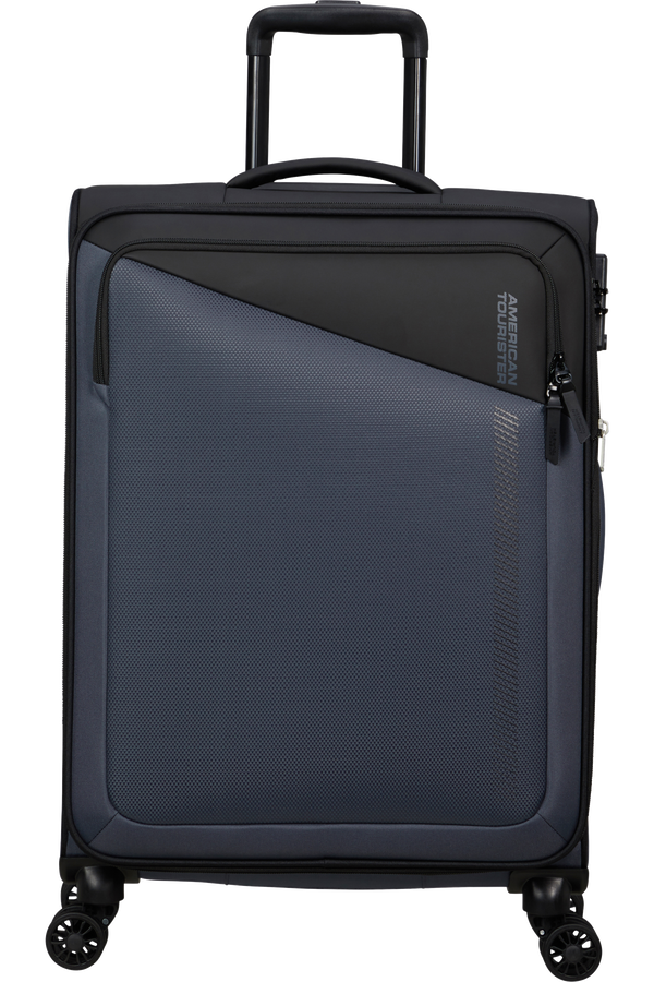 American Tourister Daring Dash Spinner Expandable TSA M  Black/Grey