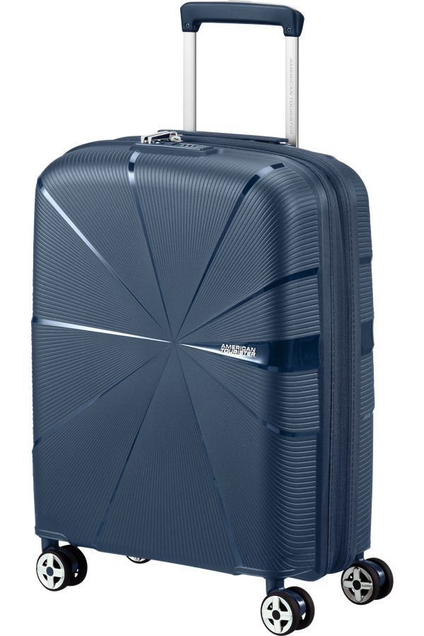 American Tourister Starvibe Spinner Expandable TSA 55cm Navy