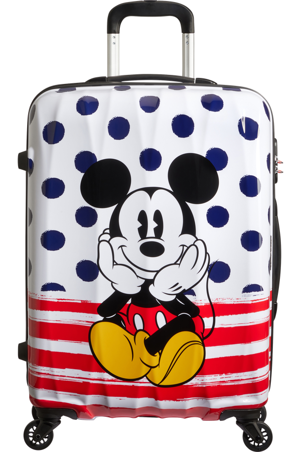 American Tourister Disney Legends Spinner 65cm  Mickey Blue Dots