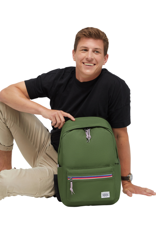 American tourister backpack green top