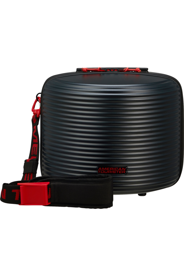 American Tourister Rollio Beauty Case  Black/Red
