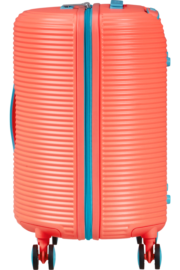 American Tourister Rollio Spinner 52cm  Coral/Blue