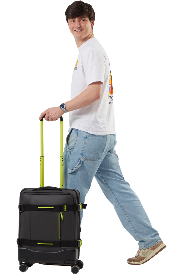American Tourister Urban Track Spinner S TSA Coated 55cm  Black/Lime