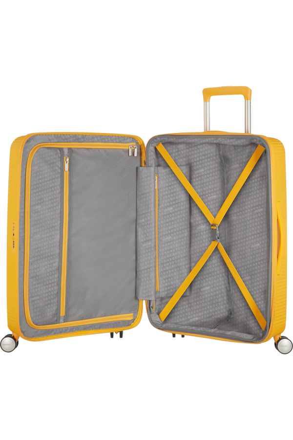 American Tourister Soundbox Spinner 67cm  Golden Yellow American Tourister Soundbox Spinner 67cm  Golden Yellow
