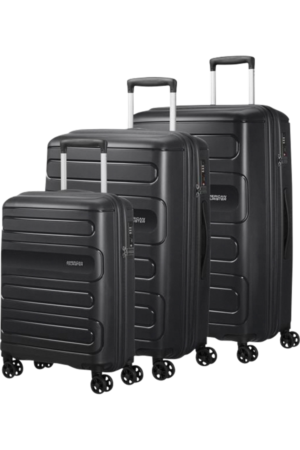 American Tourister Sunside 3 Pc Set C  Schwarz