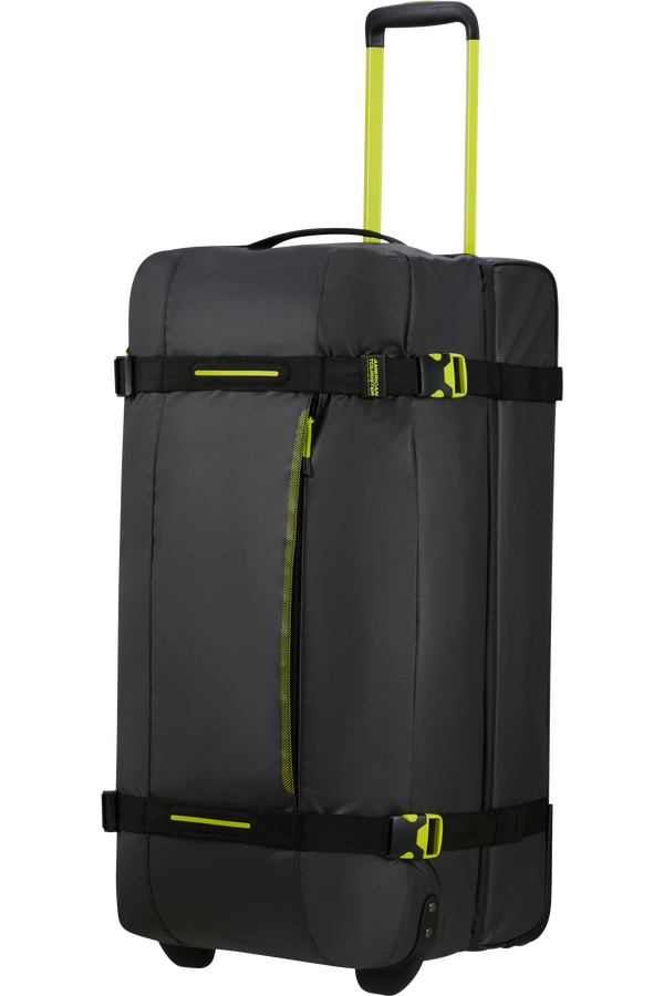 American Tourister Urban Track Duffle with wheels Coated L  Black/Lime American Tourister Urban Track Duffle with wheels Coated L  Black/Lime