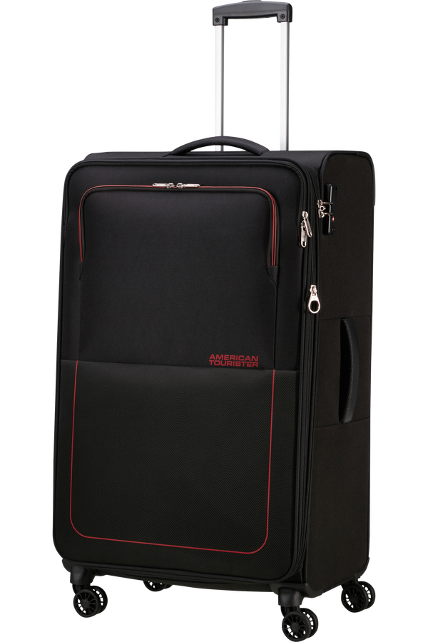 American Tourister Air Wave Spinner EXP TSA L  Black/Red