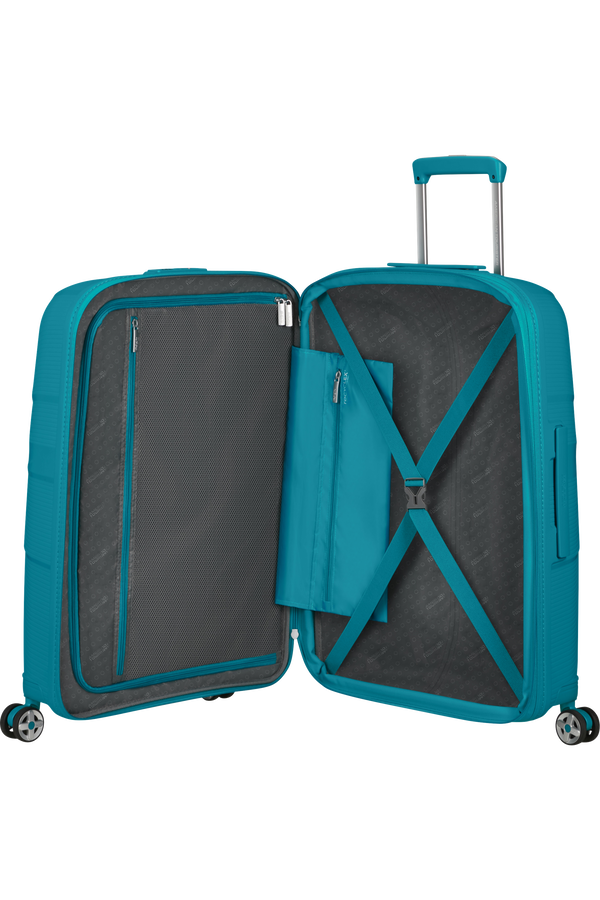 American Tourister Starvibe Spinner Expandable TSA 67cm Verdigris