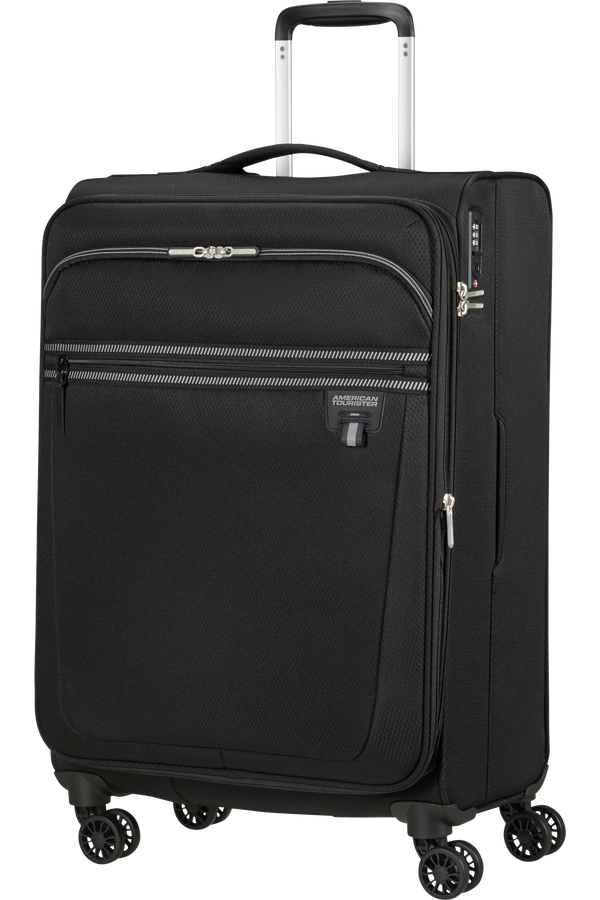 American Tourister Aerospin Spinner Expandable M  Schwarz