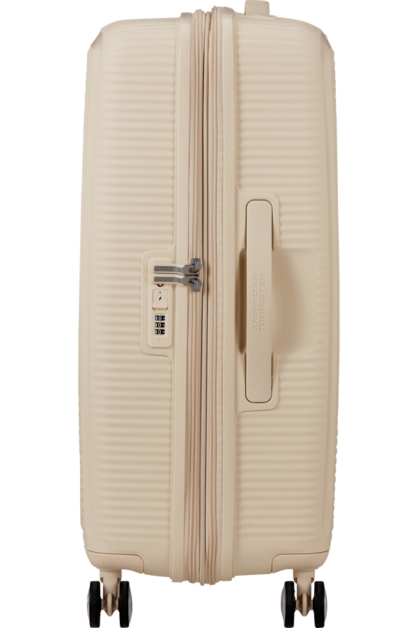 American Tourister SoundBox Spinner TSA Expandable 67cm  Coconut Sand