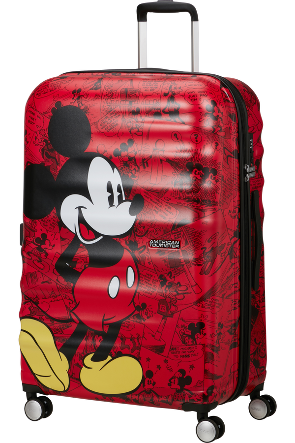 American Tourister Disney Wavebreaker Spinner TSA Disney Fl 77cm  Mickey Comics Red