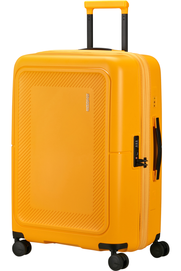 American Tourister DashPop Spinner Expandable TSA 67cm Golden Yellow American Tourister DashPop Spinner Expandable TSA 67cm Golden Yellow