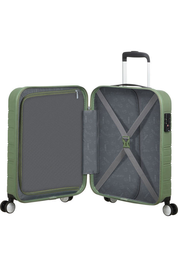 American Tourister High Turn SPINNER 55/20 TSA 55cm  Matt Sage Khaki American Tourister High Turn SPINNER 55/20 TSA 55cm  Matt Sage Khaki