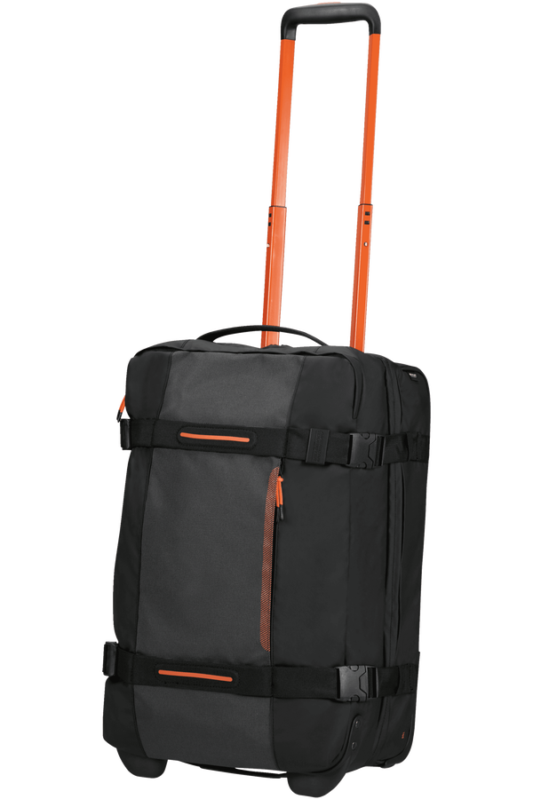 American Tourister Urban Track Duffle with Wheels Lmtd S  Black/Orange