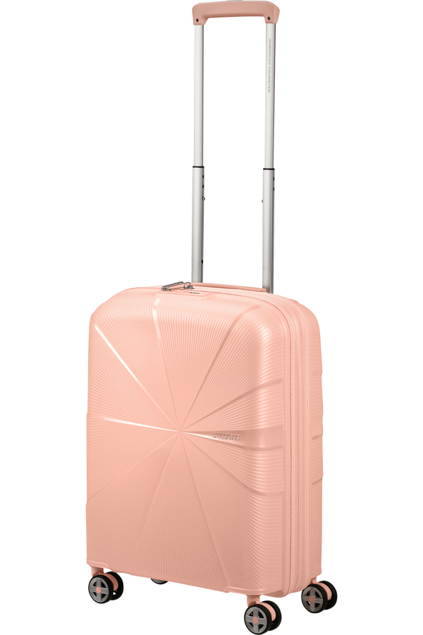 American Tourister StarVibe Spinner Expandable TSA 55cm  Metallic Peach