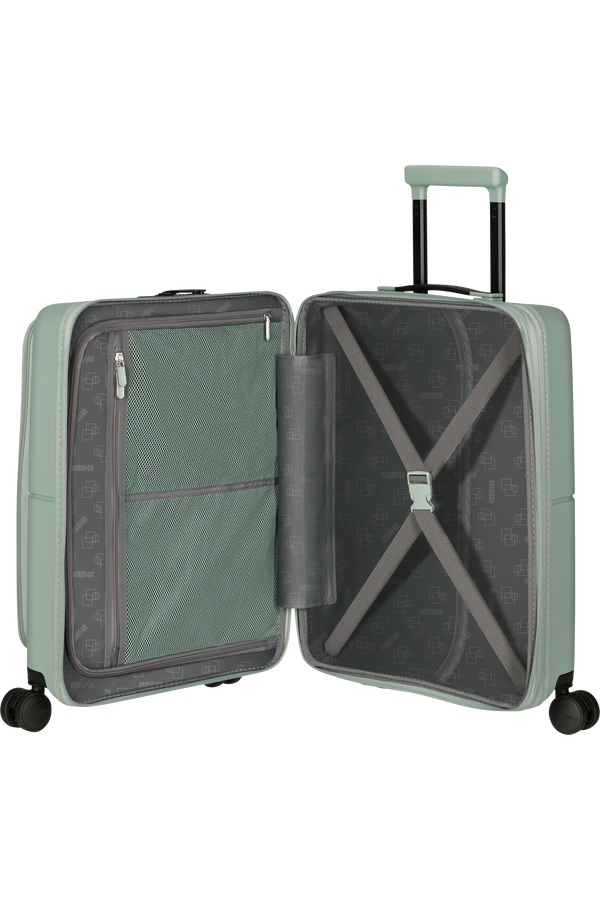 American Tourister DashPop Spinner Expandable Frontloader 55cm  Iceberg Green