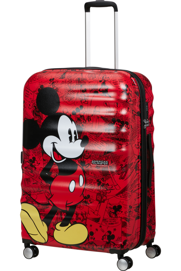 American Tourister Disney Wavebreaker Spinner TSA Disney Fl 77cm  Mickey Comics Red