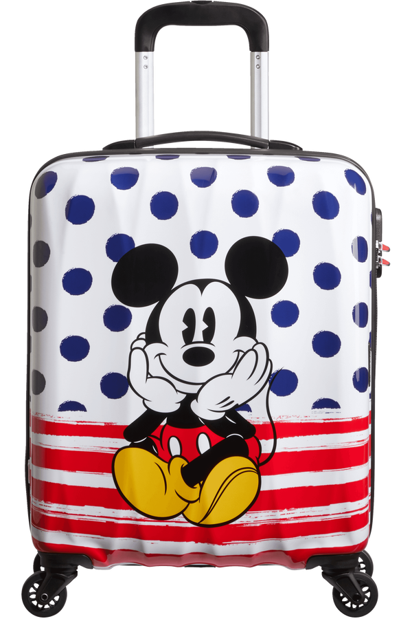 American Tourister Disney Legends Spinner 55cm  Mickey Blue Dots