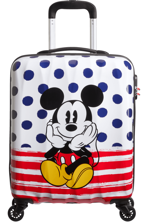 American Tourister Disney Legends Spinner 55cm Mickey Blue Dots