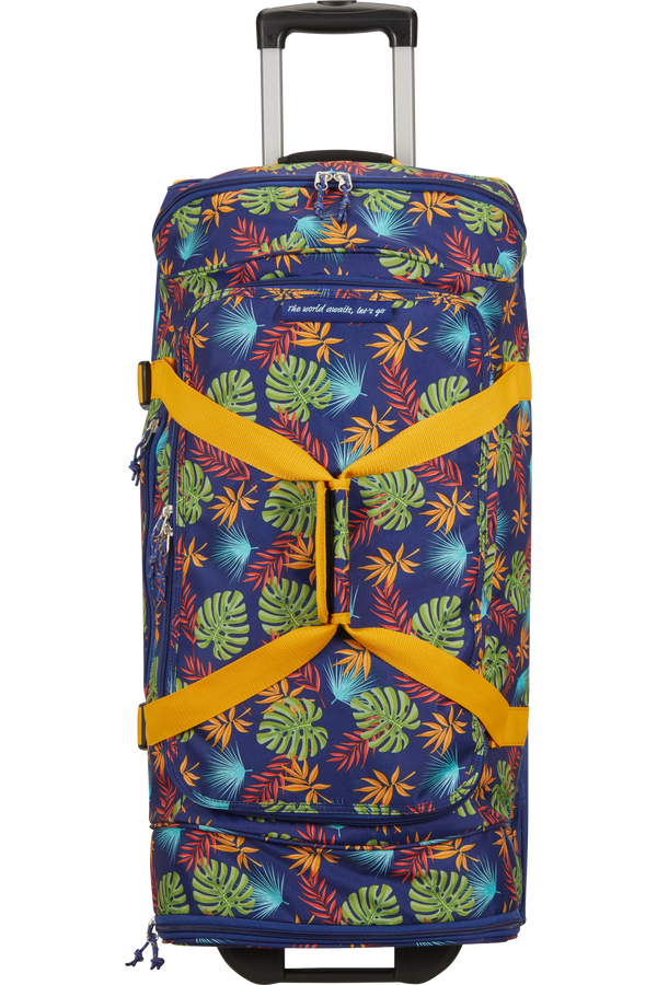 American Tourister Alltrail Duffle with Wheels L  Tropical Leaves