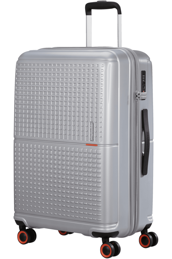 American Tourister Geopop Spinner 67/24 Tsa. 67cm  Argent Métallique American Tourister Geopop Spinner 67/24 Tsa. 67cm  Argent Métallique