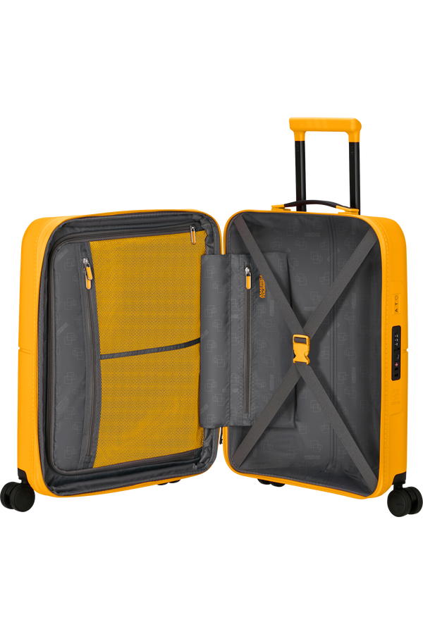 American Tourister DashPop Spinner Expandable TSA 55cm Golden Yellow