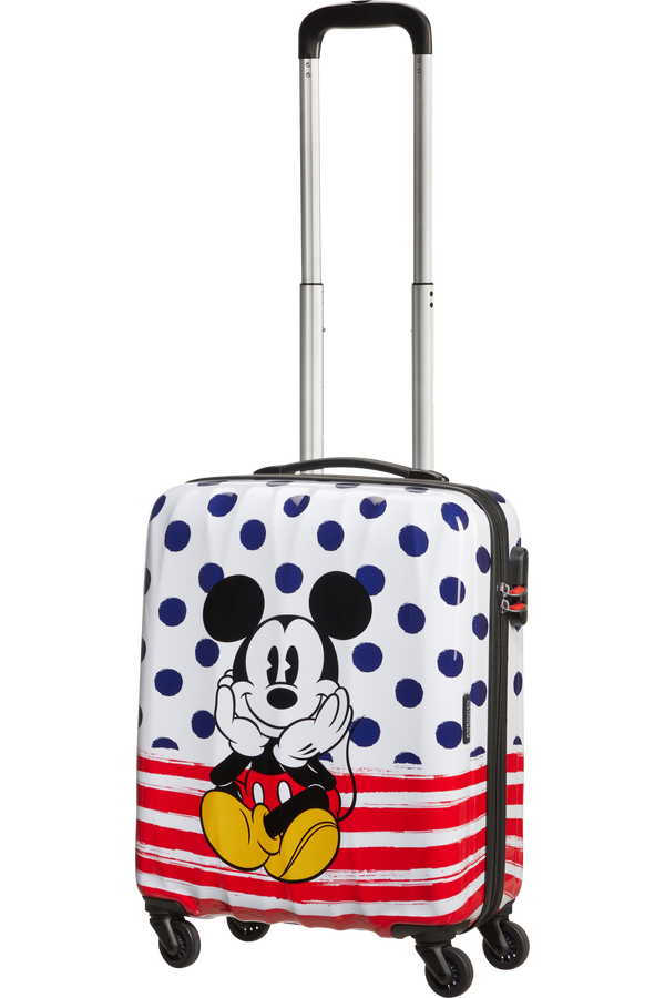 American Tourister Disney Legends Spinner 55cm  Mickey Blue Dots