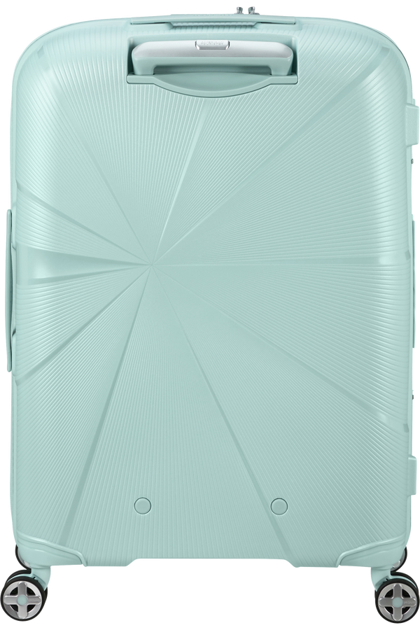 American Tourister StarVibe Spinner Expandable TSA 67cm  Metallic Surf Blue