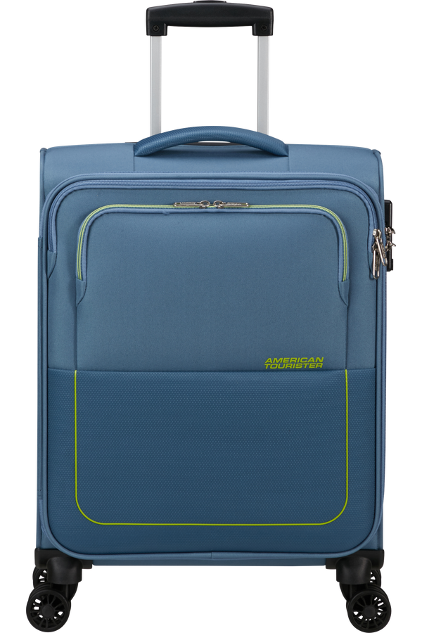 American Tourister Air Wave Spinner TSA S  Coronet Blue/Lime