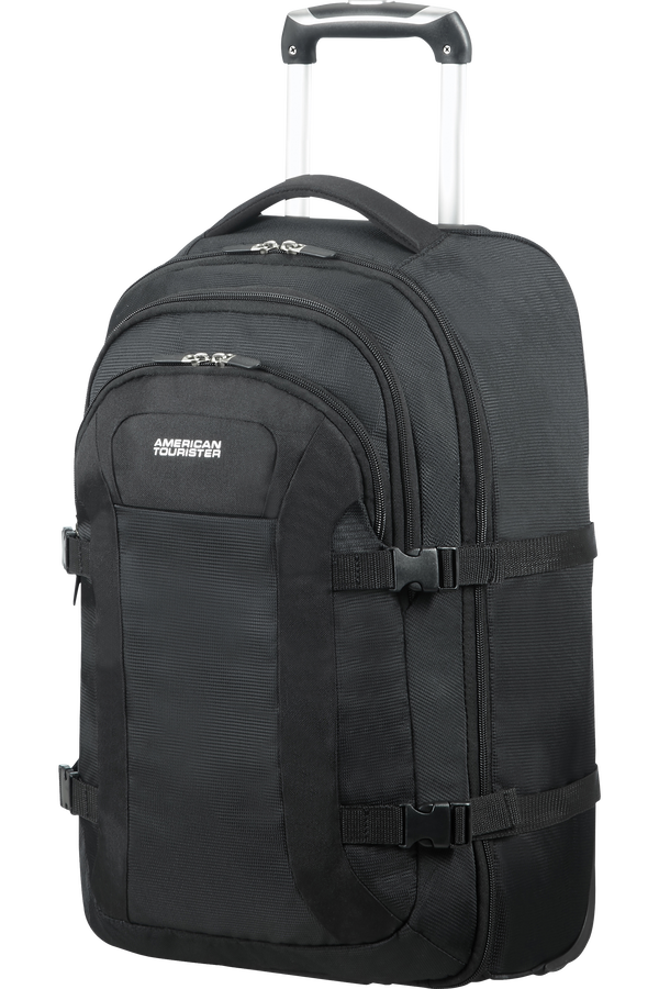 American Tourister Road Quest Laptop Rucksack mit Rollen 39.6cm/15.6inch  Solid Black