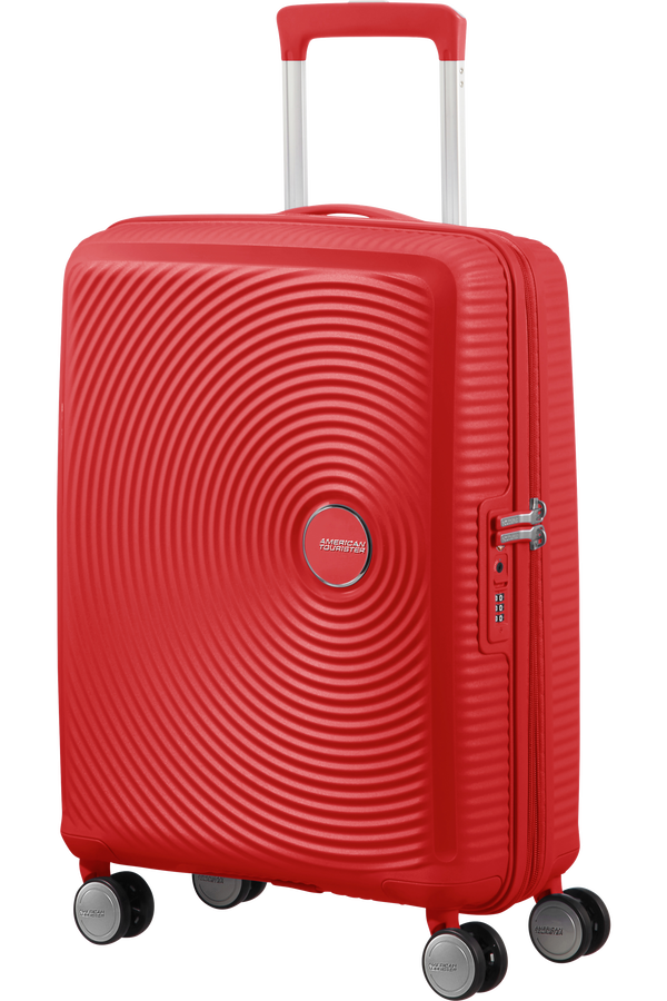 American Tourister Soundbox Spinner Expandable 55cm  Coral Red