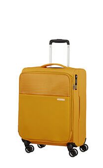 American Tourister Lite Ray Spinner TSA Expandable 55cm  Golden Yellow