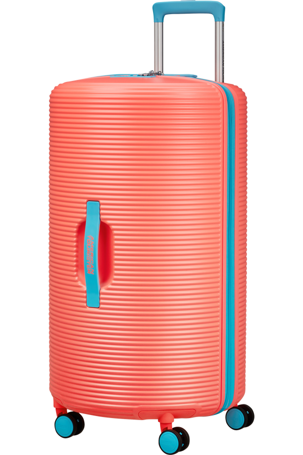 American Tourister Rollio Spinner 75cm  Coral/Blue