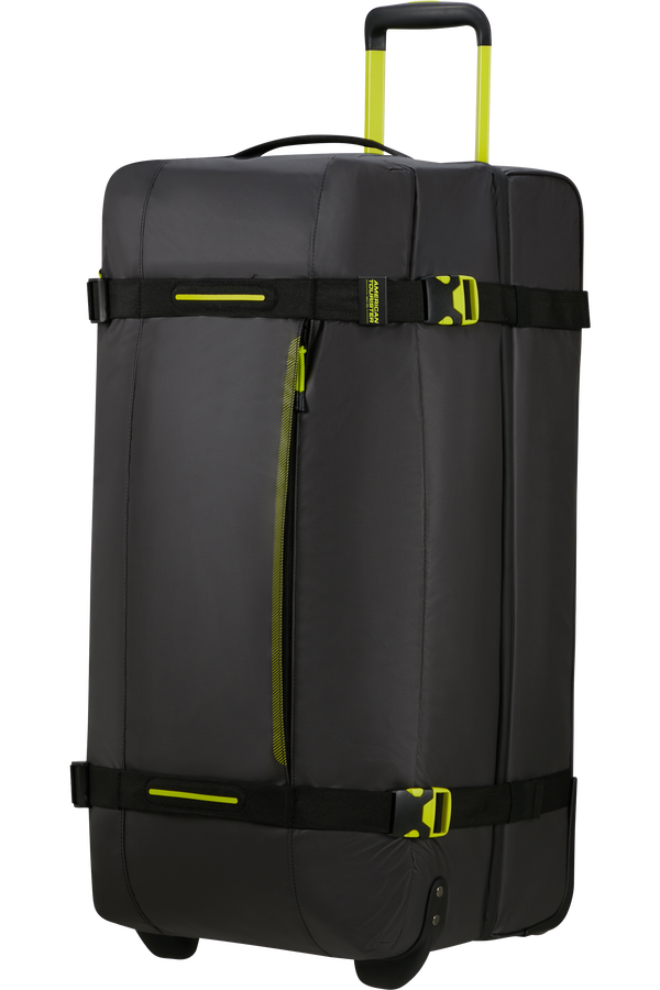 American Tourister Urban Track Duffle with wheels Coated L  Black/Lime American Tourister Urban Track Duffle with wheels Coated L  Black/Lime