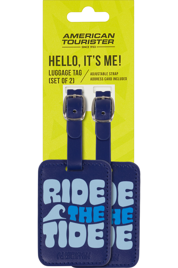 American Tourister American Tourist. Ta Luggage Tag X2 Print  Ride The Tide