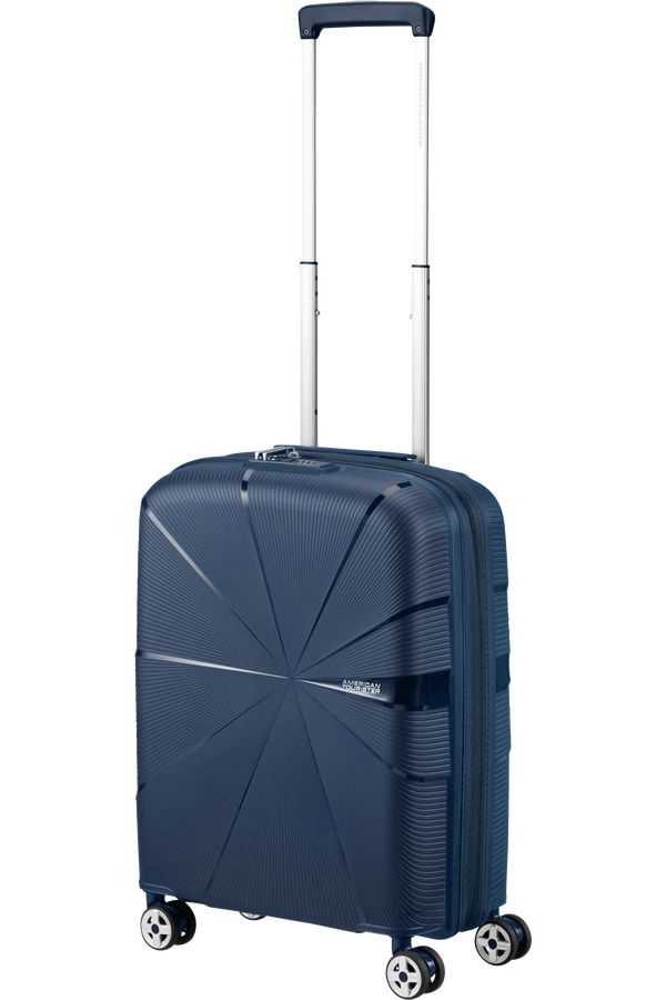 American Tourister Starvibe Spinner Expandable TSA 55cm Navy