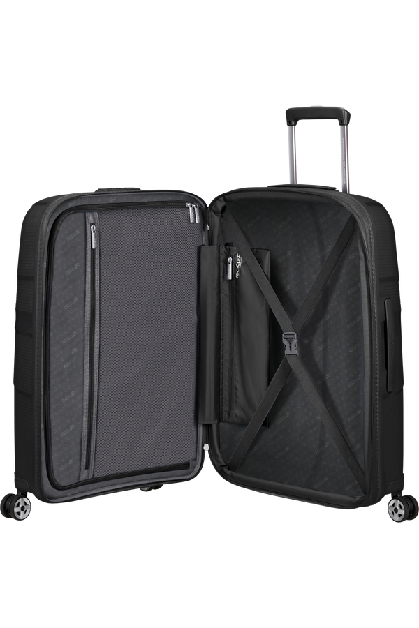 American Tourister Starvibe Spinner Expandable TSA 67cm Schwarz American Tourister Starvibe Spinner Expandable TSA 67cm Schwarz