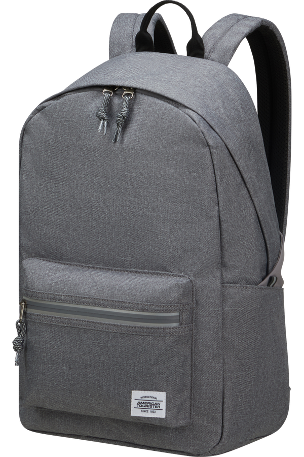 American Tourister Brightup Backpack Zip  Grey Melange
